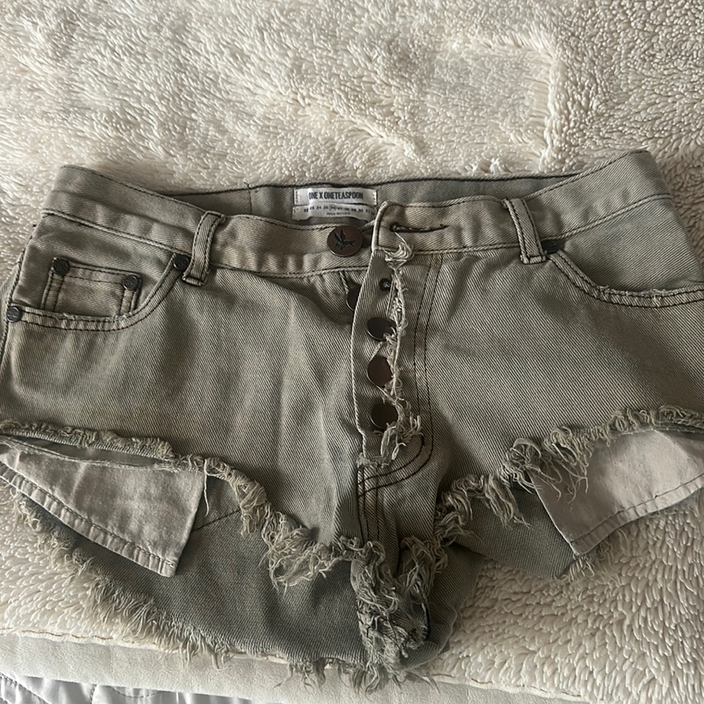One teaspoon Olive green shorts